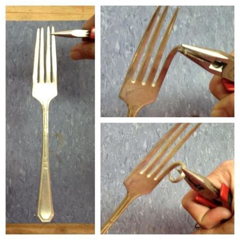 How To Make A Fork Hook Recipe Cutlery Art Fork Crafts Silverware Art