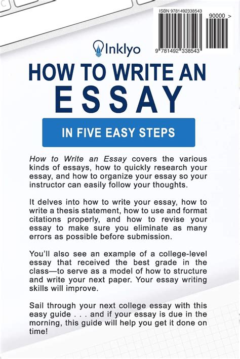 Writing Essays For Dummies — Book Actions