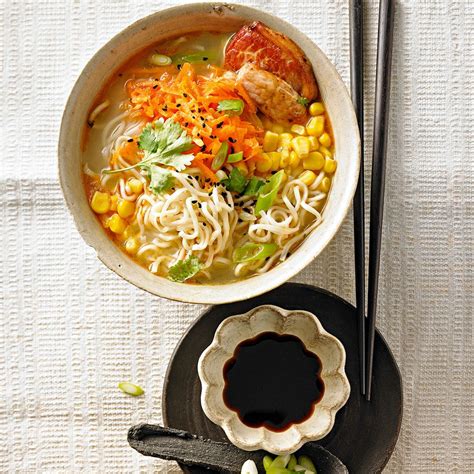 Nach diesem rezept ist die japanische nudelsuppe vegetarisch einfach und schnell zu kochen. Bunte Ramen-Suppe | BRIGITTE.de