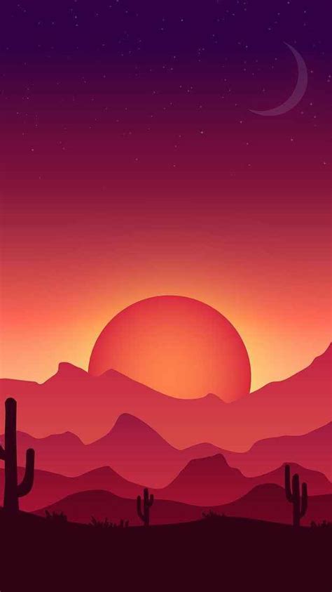 Desert Sunset Iphone Wallpaper Iphone Wallpapers Iphone Wallpapers