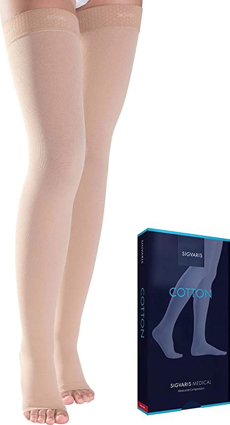 Sigvaris Medical Compression Stockings Cotton Class 2 Thigh Length For Men And Women