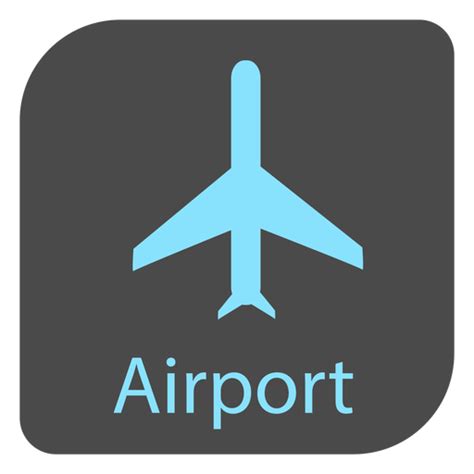 Icono De Signo De Aeropuerto De Avión Descargar Pngsvg Transparente