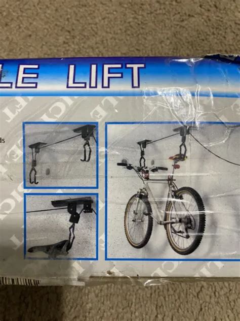 Bike Bicycle Lift Ceiling Mounted Hoist Storage Garage Hanger Pulley