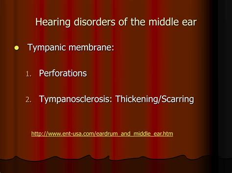 Ppt Hearing Disorders Of The Middle Ear Powerpoint Presentation Free