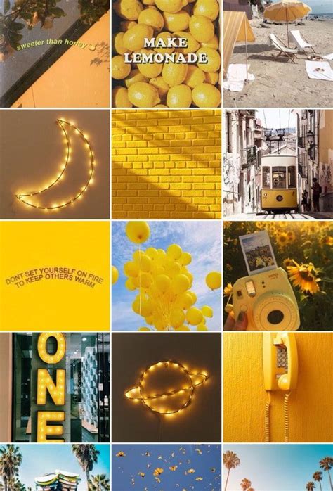 Boujee Aesthetic Wall Collage Kit Yellow Etsy Wall Collage Iphone