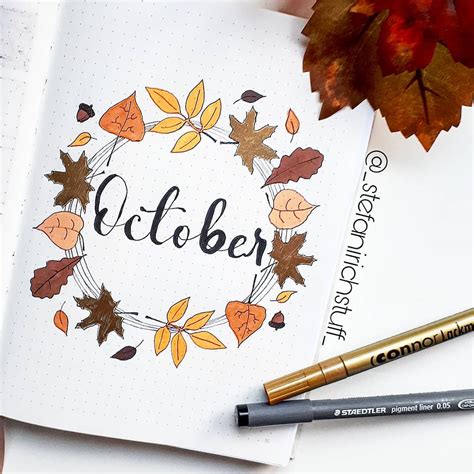 October Bullet Journal Cover Ideas 2020 Update Anjahome