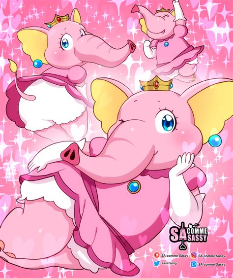 Sasa Tseng Elephant Peach Princess Peach Mario Series Nintendo
