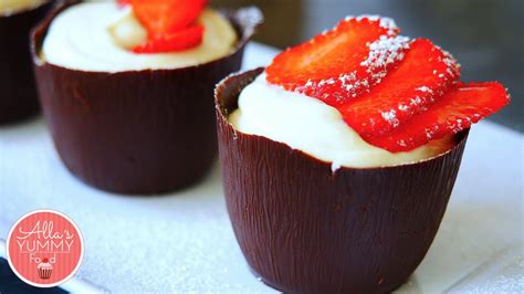 Light and airy chocolate mousse made with just 3 ingredients is so simple and easy to make. A semi sweet, chocolate cup filled with creamy strawberry ...