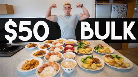 50 For A Week Of Bulking Meal Prep On A Budget With Zac Perna