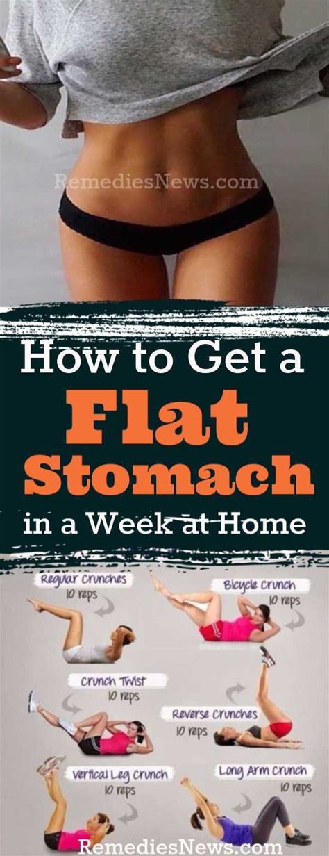 How To Get A Flat Stomach In A Week Naturally At Home