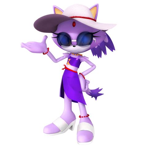 Blaze The Cat Summer By Nibroc Rock On Deviantart Sonic The Hedgehog Silver The Hedgehog