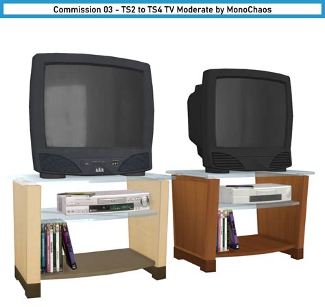 Commission 03 Ts2 To Ts4 Tv Moderate By Monochaos Monochaoss Sims Cc