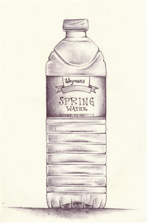 How To Draw A Water Bottle At Drawing Tutorials