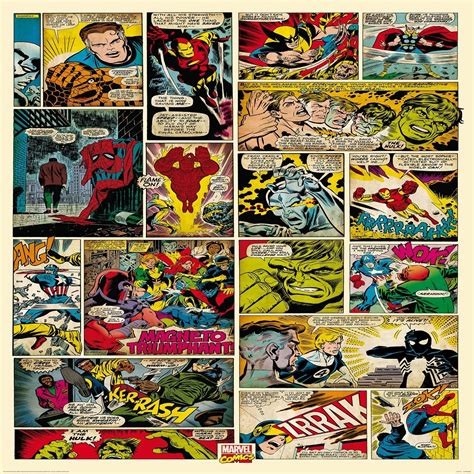 1 Wall Wallpaper Mural Marvel Comics 158m X 232m