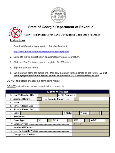 2022 Ga State Withholding Form