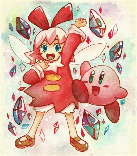 Kirby And Ribbon By Scilk On Deviantart