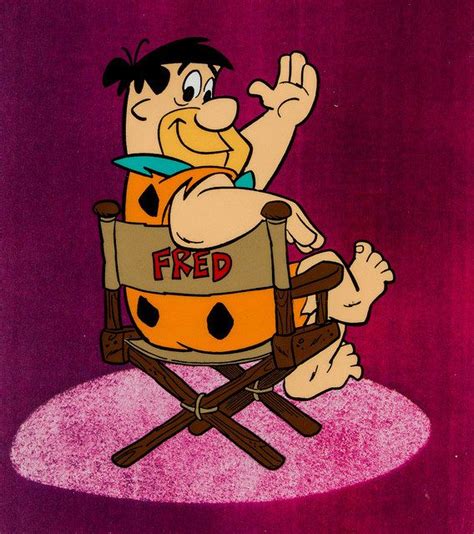 Fred Flintstone Publicity Cel Animation Art Hanna Barbera Fred Flintstone Favorite Cartoon