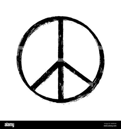 60s Peace Symbol Black And White Stock Photos And Images Alamy