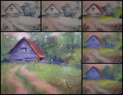 A Simple Way To Start A Pastel Painting With Images Pastel Painting