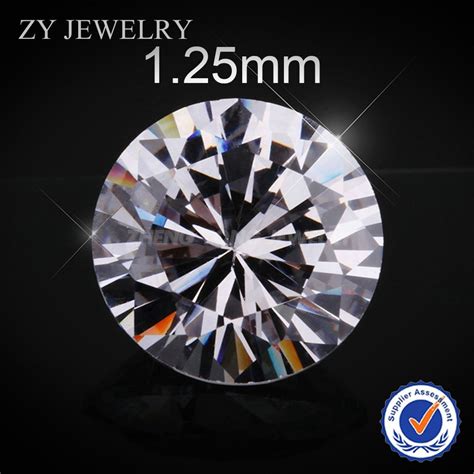 125mm Round Brilliant Cut White Synthetic Cubic Zirconia Loose Cz