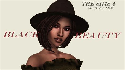 The Sims 4 Create A Sim Black Beauty Full Cc List Youtube