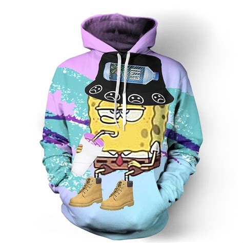 Deadass Spongebob Hoodie Hoodies Long Sleeve Pullover Cool Hoodies