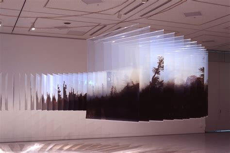 Layer Drawing Installation Creates 3 D Environments With Photos On Glass