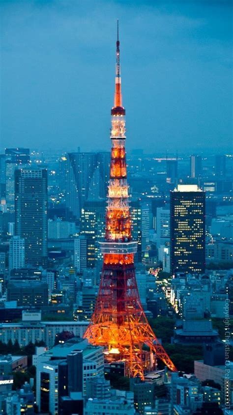 La Fameuse Tokyo Tower Dans Le Quartier De Minato 東京 風景 東京タワー 東京 絶景