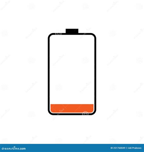 Cell Phone Battery Icon Logo Vector Design Stock Vector Illustration