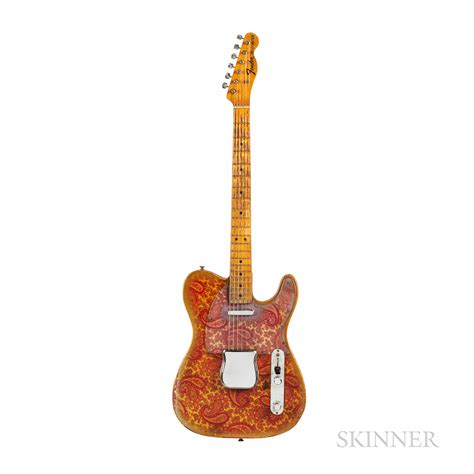 1968 fender telecaster pink paisley guitars electric solid body skinner auctions
