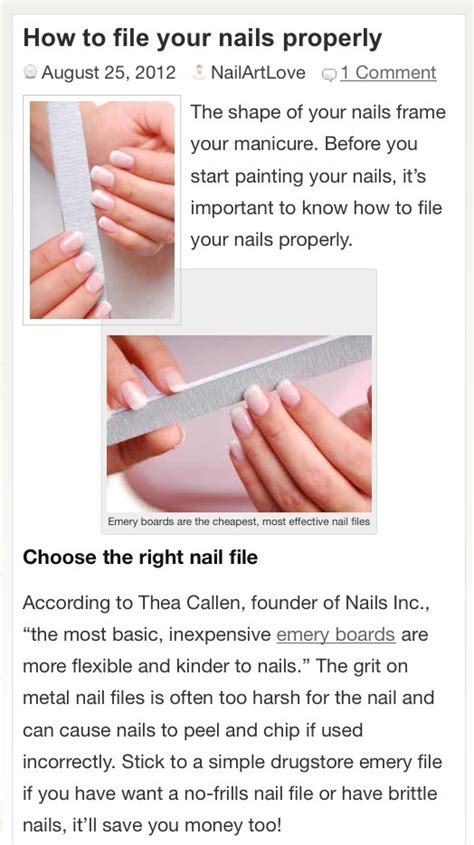 How To File Your Nails Properly Musely