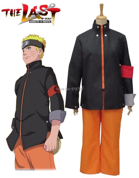 2017 New Naruto Cosplay Costumes Full Set Uzumaki Naruto Cos Uniform