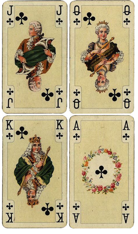 Antique French Playing Cards Free Large Printables Vintage Playing