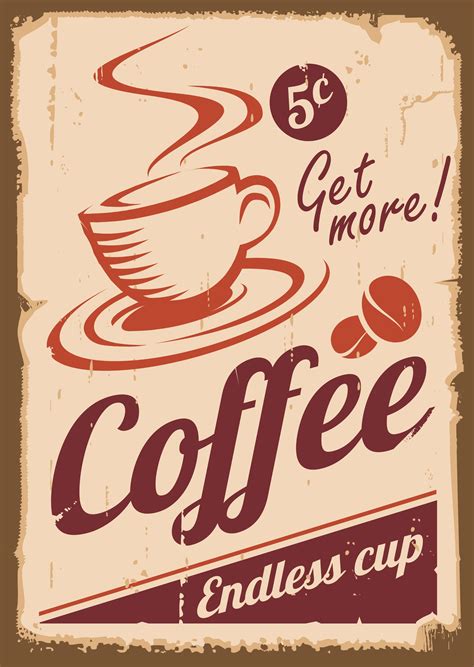 Coffee Shop Rusty Metal Plate Template Download On Pngtree Coffee