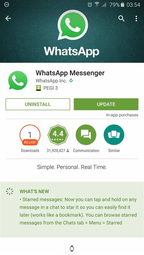 Download the latest version of the top software, games, programs and apps in 2020. WhatsApp for Android Receives Update That Adds Starred ...