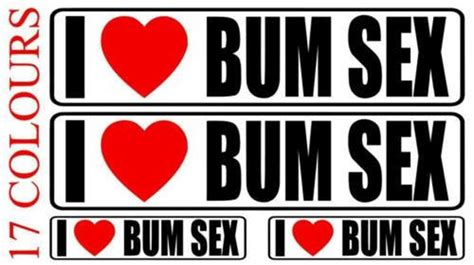 I Love Bum Sex Vinyl Decal Stickers Funny Rude Toolbox Car Etsy Uk