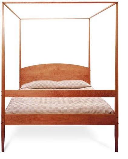 This classic four poster bed has been designed to bring splendour to your bedroom. Vermont Shaker Four Poster Bed: Remodelista