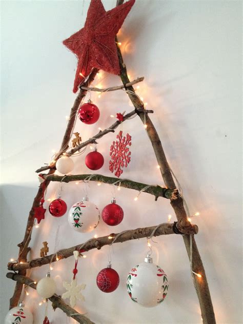 Diy Christmas Tree With Branches And Cotton Rope By Kleinoodbe