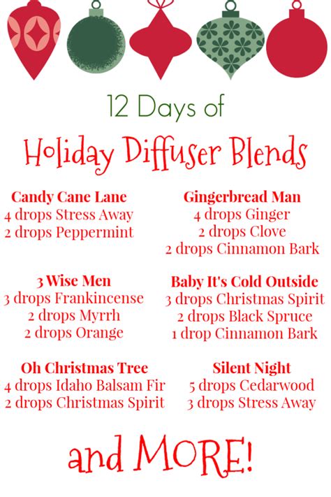 12 Days Of Essential Oil Holiday Diffuser Blends A Fit Moms Life