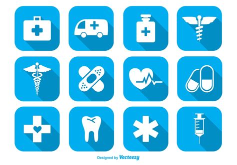 Medical Icon Set 87557 Vector Art At Vecteezy