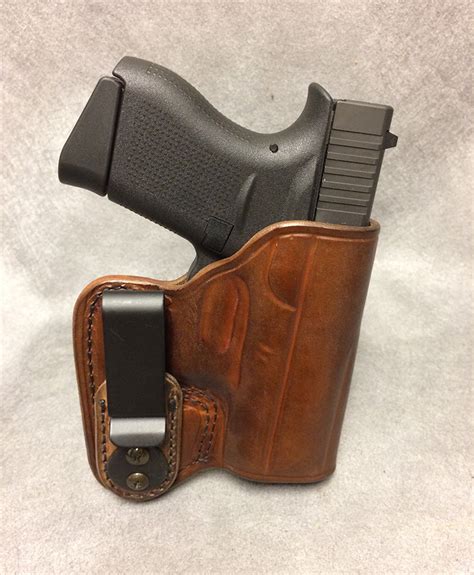 Glock 43x Iwb Leather Concealed Tuckable Holster Etw Holsters
