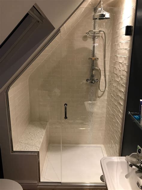 Frameless Loft Shower Enclosure Small Attic Bathroom Loft Bathroom