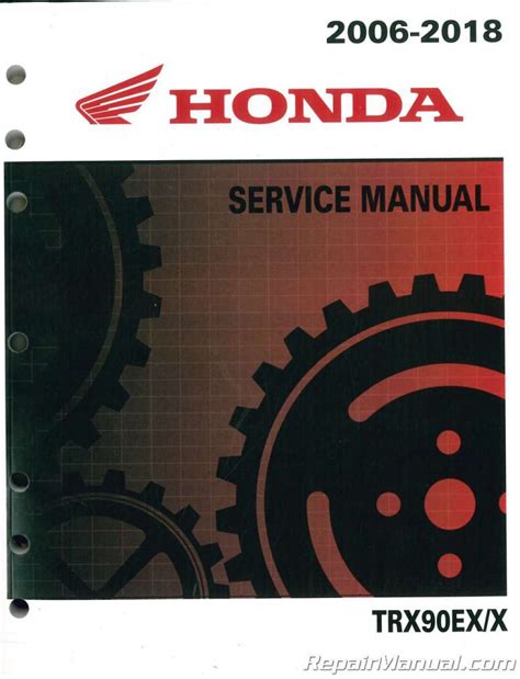 2006 2018 Honda Trx90ex Trx90x Atv Service Manual