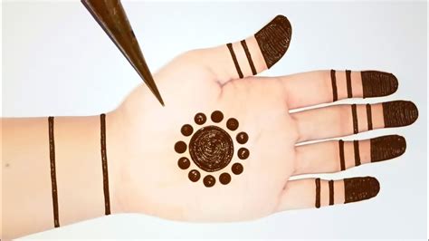 Easy Simple Dotted Mehndi Trick Stylish Mehndi Designs For Hands