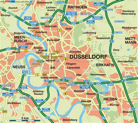 Dusseldorf Carte Et Image Satellite