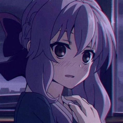 𝑨𝒏𝒊𝒎𝒆 𝑰𝒄𝒐𝒏𝒔 Purple Themed Aesthetic Anime Cute Anime Profile