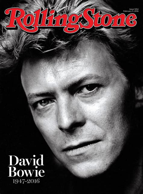 David Bowie On The February 11 2016 Cover Music Cover Photos Music