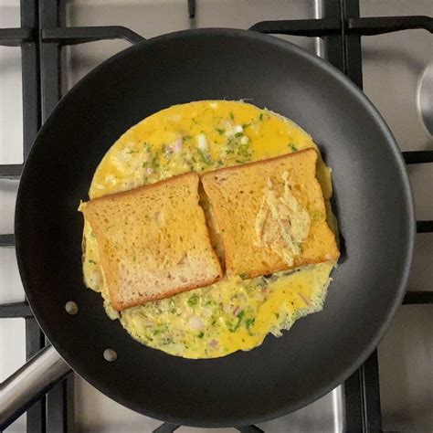 Check out our easy spiced omelette recipe with fiery ginger and punchy chilli, served with a. Bread Omelette Recipe - Kannamma Cooks