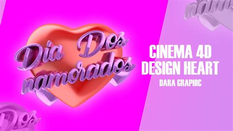 How To Create 3d Heart Cinema 4d Khmer Dara Graphic Youtube