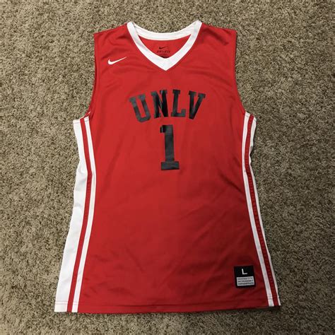 Mens Unlv Red Basketball Jersey Size L Sidelineswap